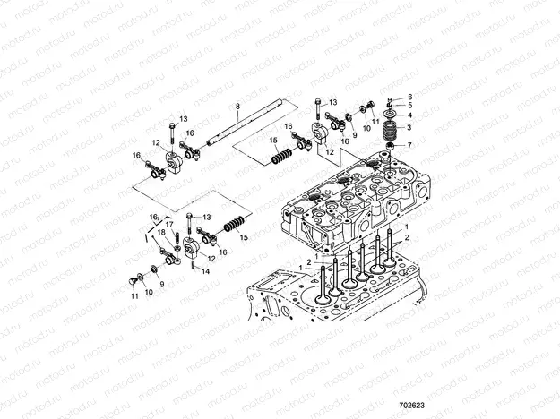 ENGINE | ENGINE, VALVE AND ROCKER ARM - D22P4ED4B4/FD4B4 (702623)