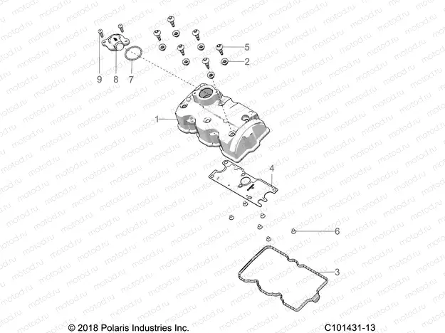 ENGINE | ENGINE, VALVE COVER -  A23SXA85A6/A1/EA9/AG/AM (C101431-13)