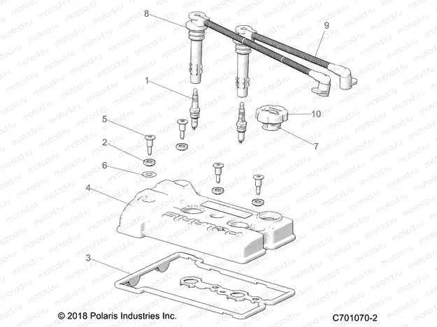 ENGINE | ENGINE, VALVE COVER - Z22NAS99CK/FK (C701070-2)