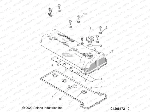 ENGINE | ENGINE, VALVE COVER - Z22RME2KAG/BG/K2KAN/BN (C1206172-10)