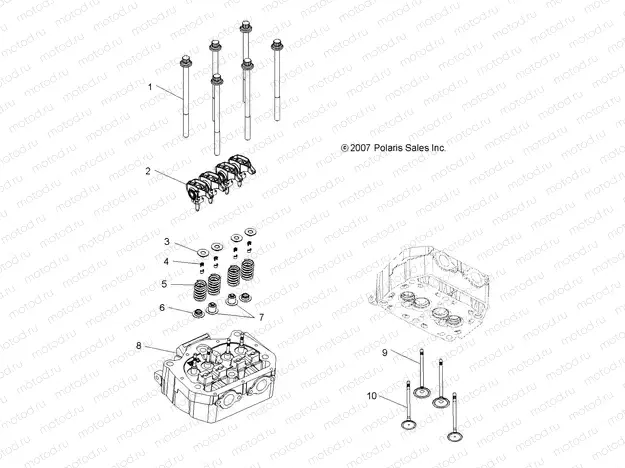 ENGINE | ENGINE, VALVES - A09TN76AL/AX/AZ (49ATVAIRINTAKE08SPTRG800)