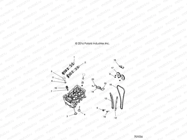 ENGINE | ENGINE, VALVES and CAMSHAFTS - R17RTE87FU/F1/S87CU/C1/FU/F1 (701056)