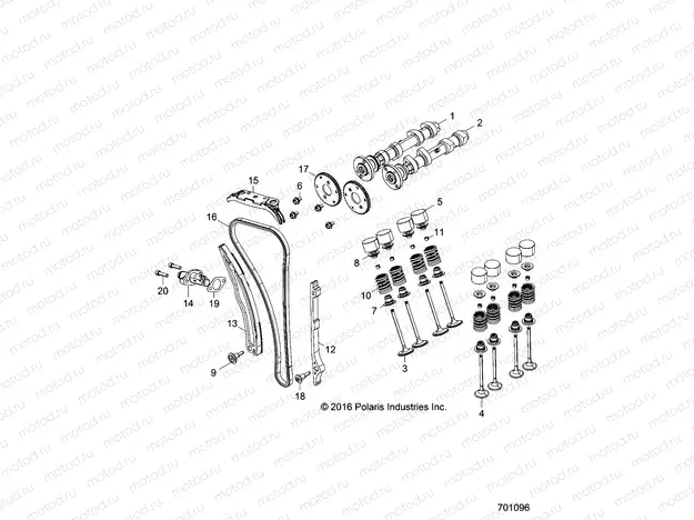 ENGINE | ENGINE, VALVES and CAMSHAFTS - Z18VCE87BK/BU/BR/LU (701096)