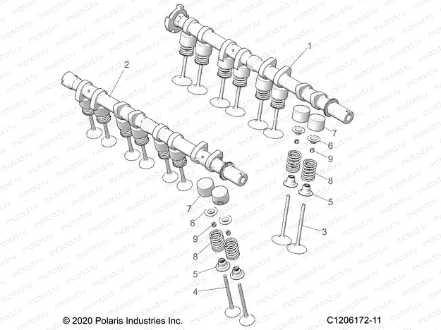 ENGINE | ENGINE, VALVES - Z22RME2KAG/BG/K2KAN/BN (C1206172-11)