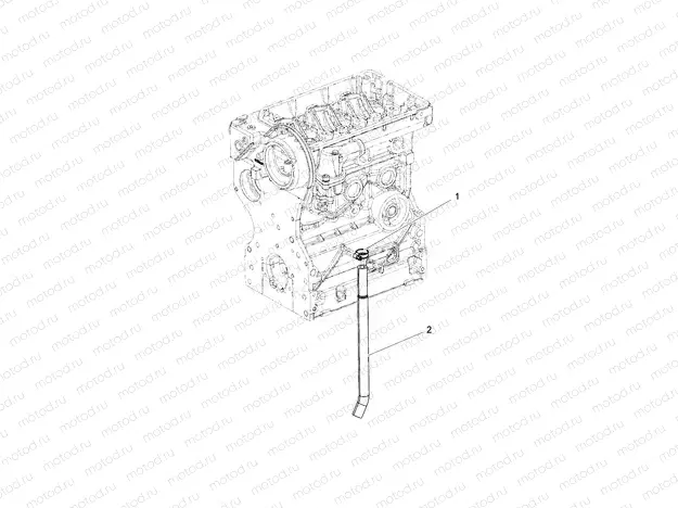 ENGINE | ENGINE, WATER BLOW BY HOSE - R16RVAD1A1 (49RGRBLOWBYHOSE15DSL)