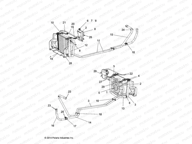 ENGINE | ENGINE, WATER COOLING SYSTEM - R16RVAD1A1 (49RGRWATERPUMP151KDSL)