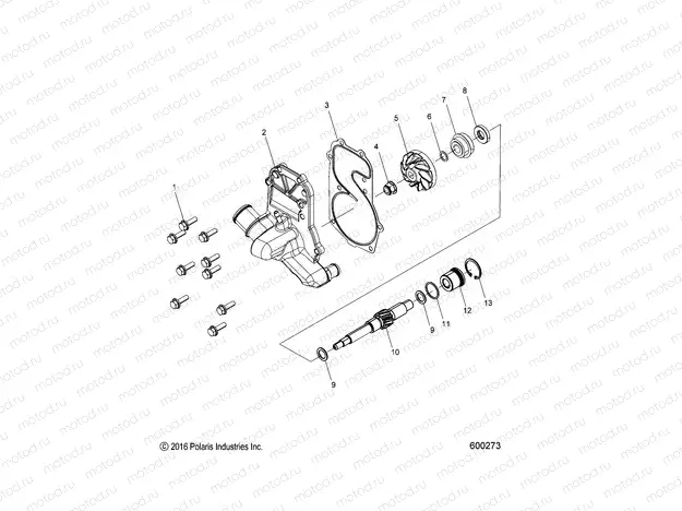 ENGINE | ENGINE, WATER PUMP - S20EFS8PS ALL OPTIONS (600042)
