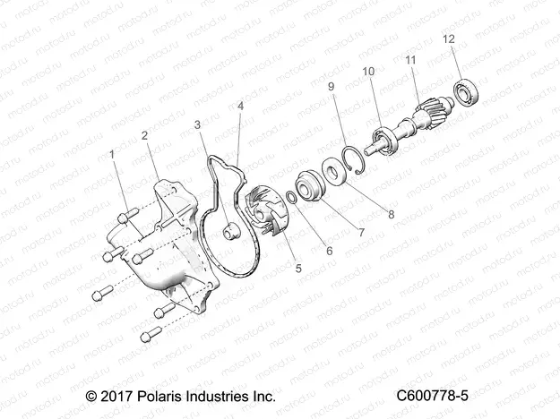 ENGINE | ENGINE, WATER PUMP - S20EFS8RS/8RE ALL OPTIONS (600778-5)
