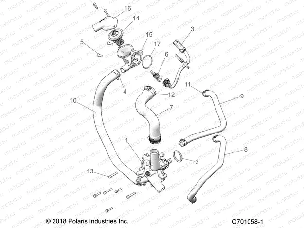 ENGINE | ENGINE, WATERPUMP AND BYPASS - Z21N4E92AX/AG/BG/BX (C701058-1)