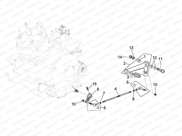 Engine - Gear lever