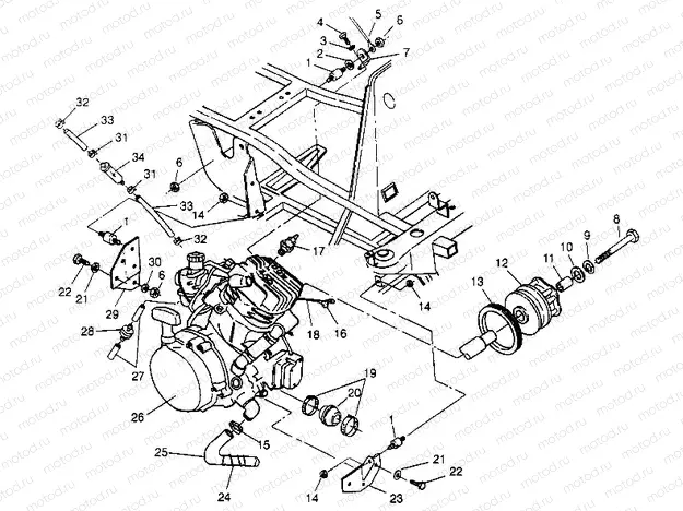 ENGINE MOUNTING 2x4 400L W947540 (4926752675A008) | ENGINE MOUNTING 2x4 400L W947540 (4926752675A008)
