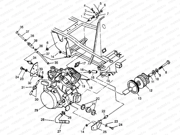 ENGINE MOUNTING  4X4 400L W948140 (4926772677A008) | ENGINE MOUNTING  4X4 400L W948140 (4926772677A008)