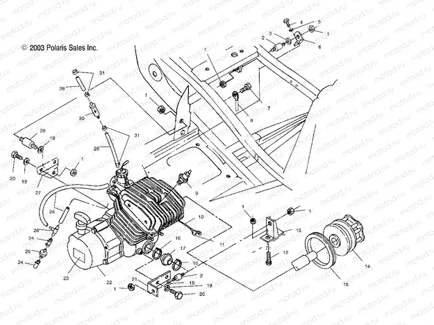 ENGINE MOUNTING - A04BA25CA/CB (4986208620A07) | ENGINE MOUNTING - A04BA25CA/CB (4986208620A07)