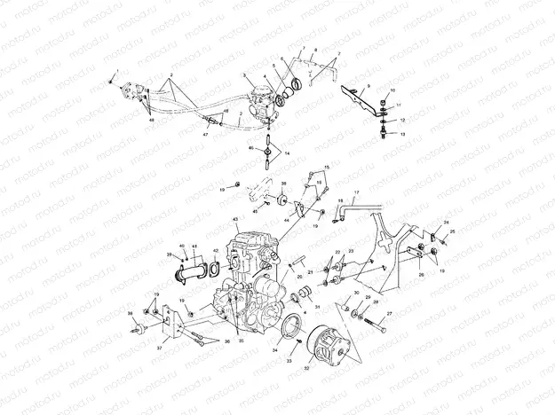 ENGINE MOUNTING - A04CH42AA/AE/AG (4986068606A13) | ENGINE MOUNTING - A04CH42AA/AE/AG (4986068606A13)
