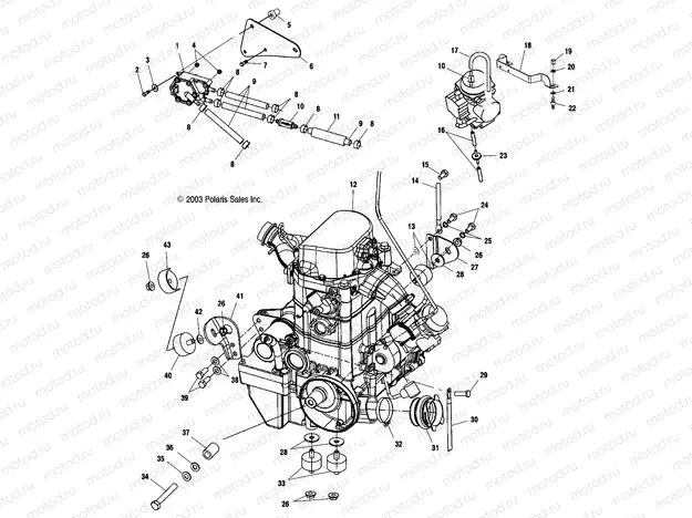 ENGINE MOUNTING - A04CH59AK/AL/AN/AQ/AW (4987318731A13) | ENGINE MOUNTING - A04CH59AK/AL/AN/AQ/AW (4987318731A13)
