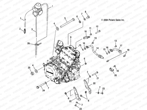 ENGINE MOUNTING - A05GJ50AA/AB/AC (4995119511A13) | ENGINE MOUNTING - A05GJ50AA/AB/AC (4995119511A13)