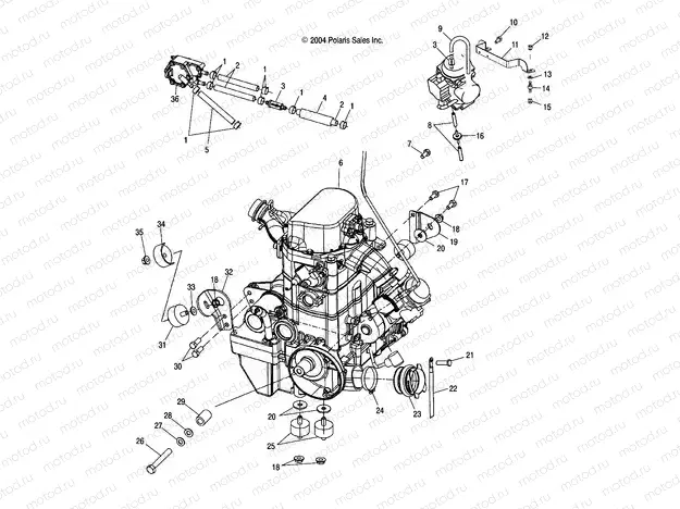 ENGINE MOUNTING - A05MH68AD (4999609960B03) | ENGINE MOUNTING - A05MH68AD (4999609960B03)