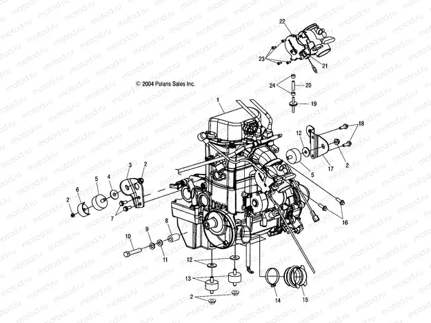 ENGINE MOUNTING - A05MH76AC/AT/AU/AW (4977217721B01) | ENGINE MOUNTING - A05MH76AC/AT/AU/AW (4977217721B01)