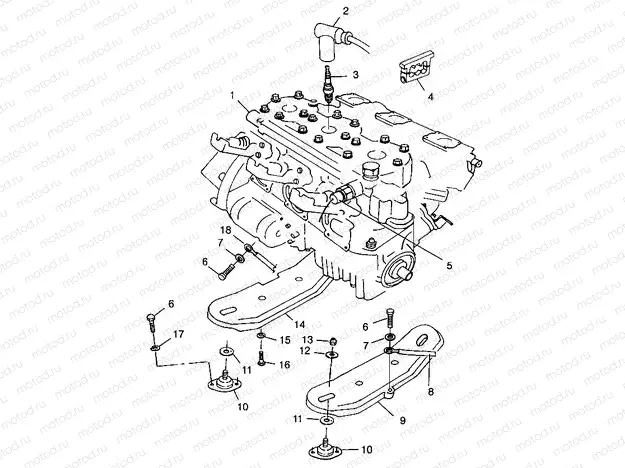 ENGINE MOUNTING - B984978 (4945834583b001) | ENGINE MOUNTING - B984978 (4945834583b001)