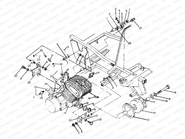 ENGINE MOUNTING BIG BOSS 4X6 (4919801980006A) | ENGINE MOUNTING BIG BOSS 4X6 (4919801980006A)
