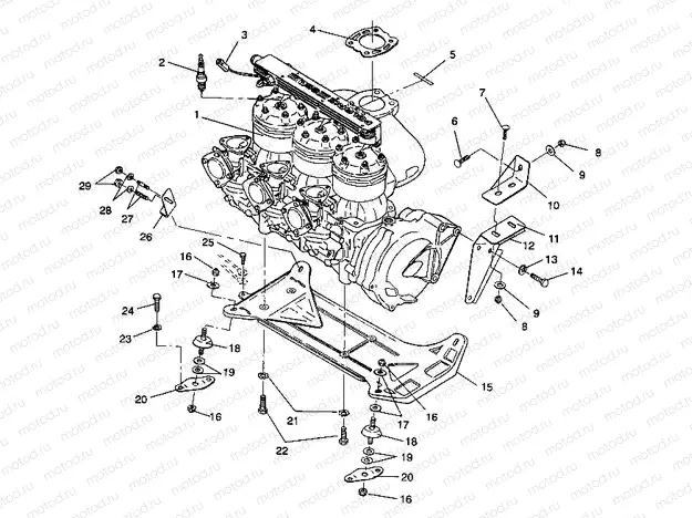 ENGINE MOUNTING SL 650 / B934058 (4924732473011A) | ENGINE MOUNTING SL 650 / B934058 (4924732473011A)