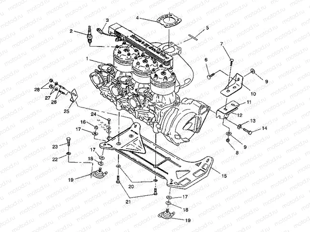 ENGINE MOUNTING SL 750 B944070 (4927012701011A) | ENGINE MOUNTING SL 750 B944070 (4927012701011A)
