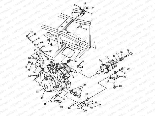 ENGINE MOUNTING Sport 400L W98BA38C (4947234723A009) | ENGINE MOUNTING Sport 400L W98BA38C (4947234723A009)