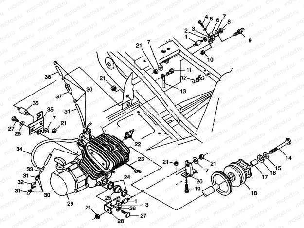 ENGINE MOUNTING - W98CA28C (4945364536a010) | ENGINE MOUNTING - W98CA28C (4945364536a010)