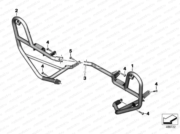 Engine protection bar