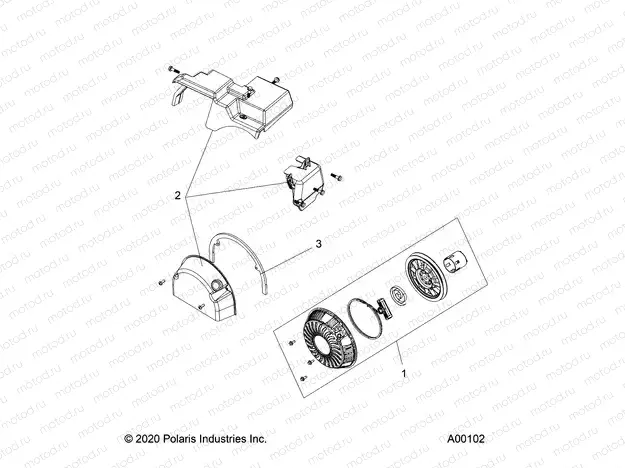ENGINE - RECOIL and COVERS - P20GGGFNA/GGGGNA (A00102) | ENGINE - RECOIL and COVERS - P20GGGFNA/GGGGNA (A00102)