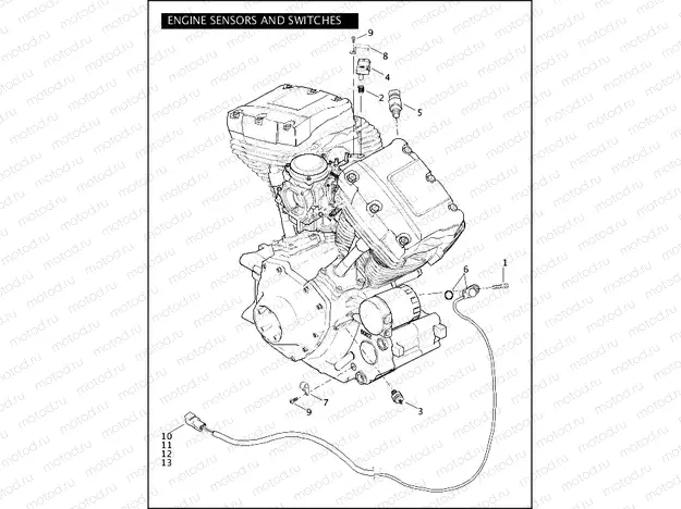 ENGINE SENSORS AND SWITCHES