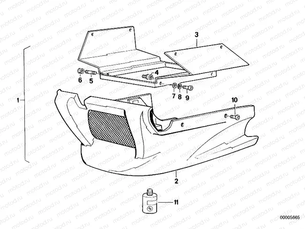Engine spoiler