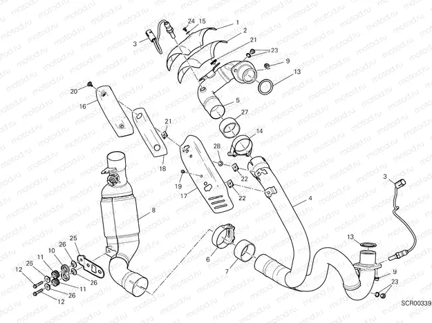 EXHAUSRT PIPE ASSY [MOD:SCR11SPR]