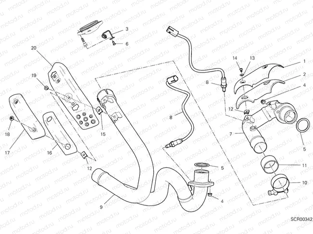 EXHAUSRT PIPE ASSY [MOD:SCR800FH]