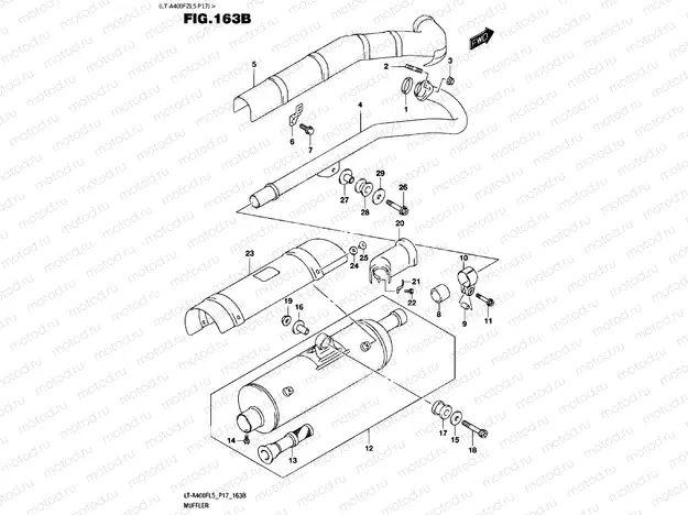 EXHAUST (LT-A400FZL5 P17)