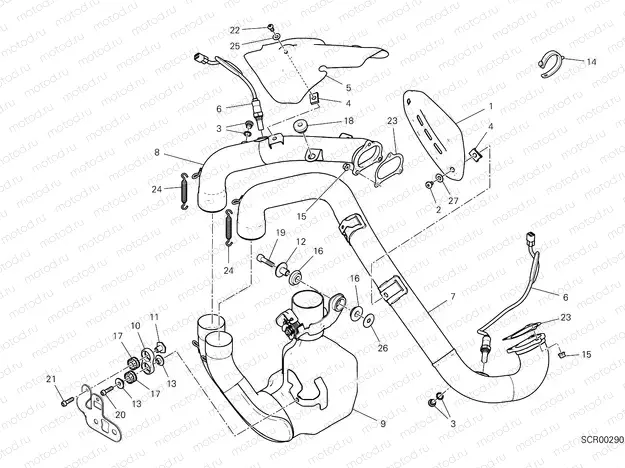 EXHAUST MANIFOLD [MOD:HYM 950]