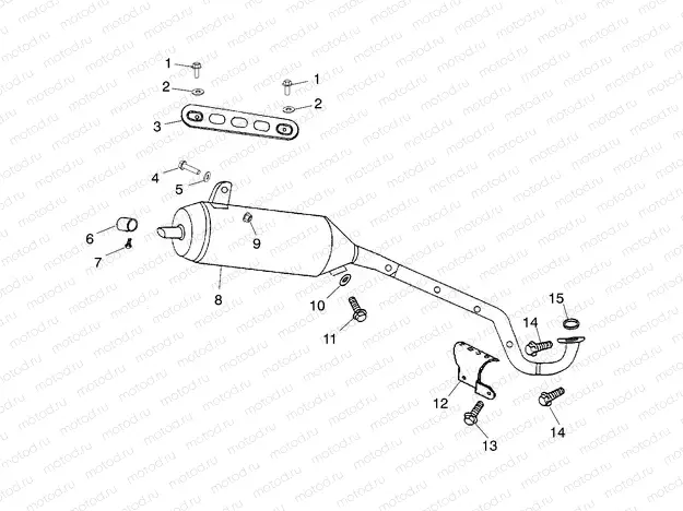 EXHAUST PIPE - A02EA09CA/CB/CC (4970857085A09) | EXHAUST PIPE - A02EA09CA/CB/CC (4970857085A09)