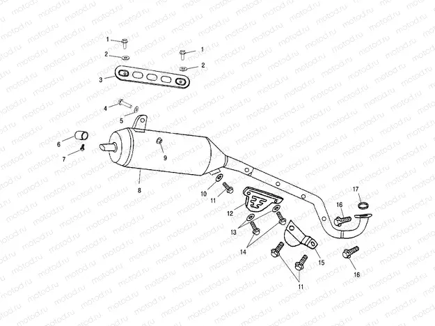 EXHAUST PIPE - A02FA09CA/CB/CC (4970887088A09) | EXHAUST PIPE - A02FA09CA/CB/CC (4970887088A09)