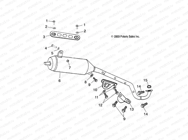 EXHAUST PIPE - A04FA09CA/CB (4987808780A09) | EXHAUST PIPE - A04FA09CA/CB (4987808780A09)