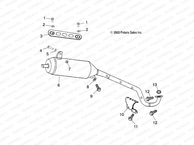 EXHAUST PIPE - A04KA09CA/CB (4991329132A09) | EXHAUST PIPE - A04KA09CA/CB (4991329132A09)