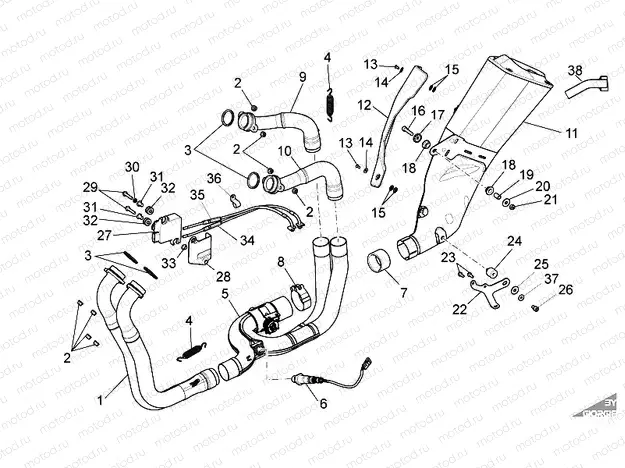 Exhaust pipe I