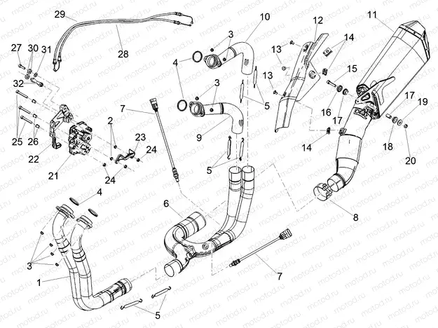 Exhaust pipe I