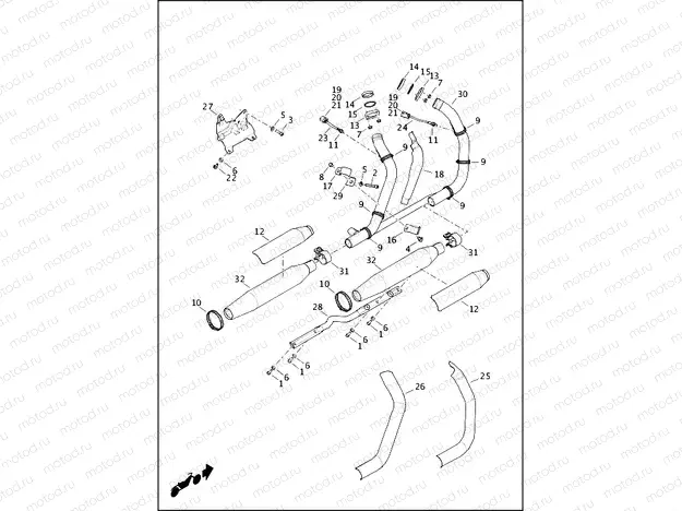 EXHAUST SYSTEM (1 OF 2)