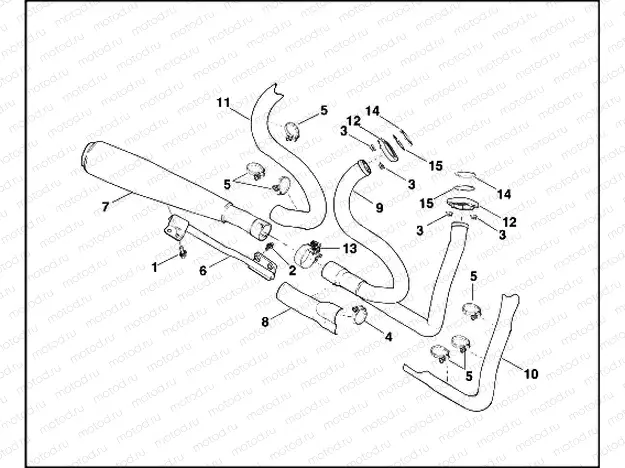 EXHAUST SYSTEM - 883R