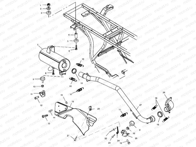 EXHAUST SYSTEM - A01AA32AA (4963816381A009) | EXHAUST SYSTEM - A01AA32AA (4963816381A009)