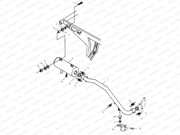 EXHAUST SYSTEM - A01BA50AA (4963716371A009) | EXHAUST SYSTEM - A01BA50AA (4963716371A009)
