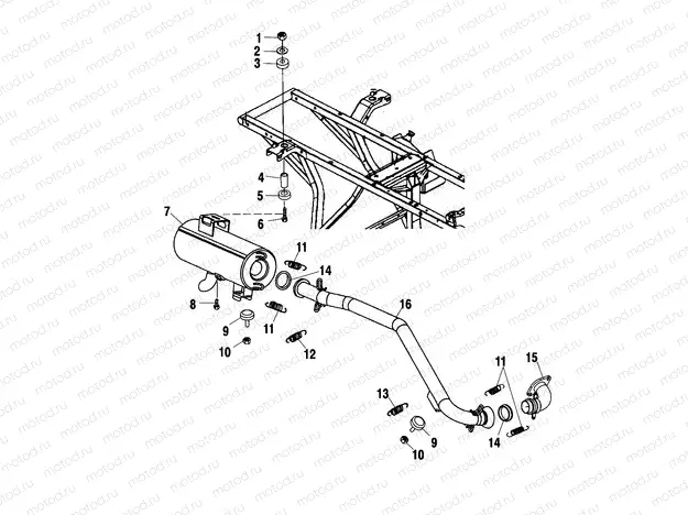 EXHAUST SYSTEM - A02CK42AA/AB (4970327032A10) | EXHAUST SYSTEM - A02CK42AA/AB (4970327032A10)
