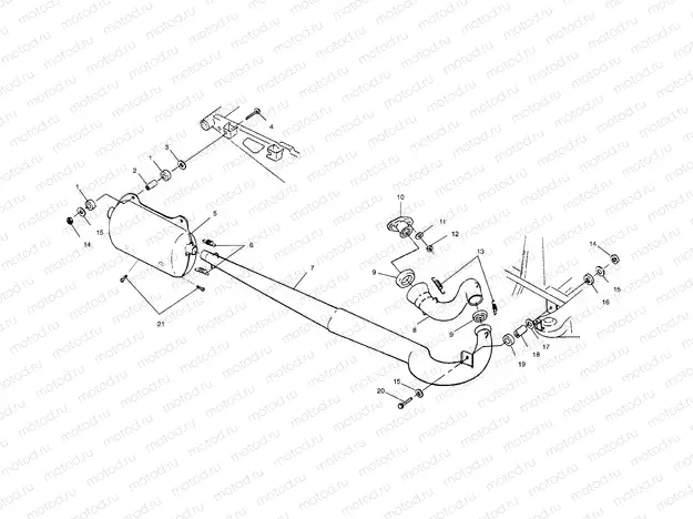 EXHAUST SYSTEM - A03BA38CA (4982568256A08) | EXHAUST SYSTEM - A03BA38CA (4982568256A08)
