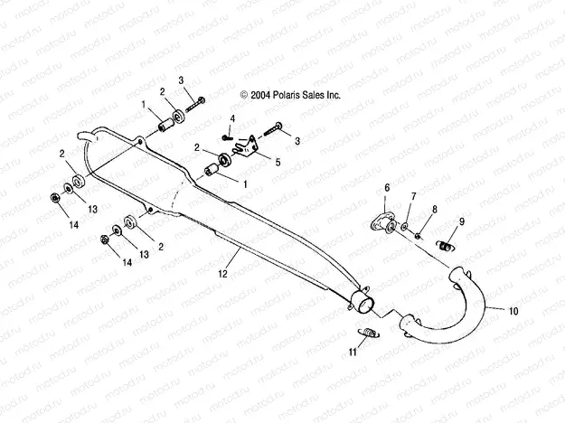 EXHAUST SYSTEM - A04BA25CA/CB (4994739473A08) | EXHAUST SYSTEM - A04BA25CA/CB (4994739473A08)