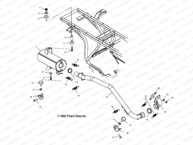 EXHAUST SYSTEM - A04CA32AA/AB/FA (4986248624A10) | EXHAUST SYSTEM - A04CA32AA/AB/FA (4986248624A10)